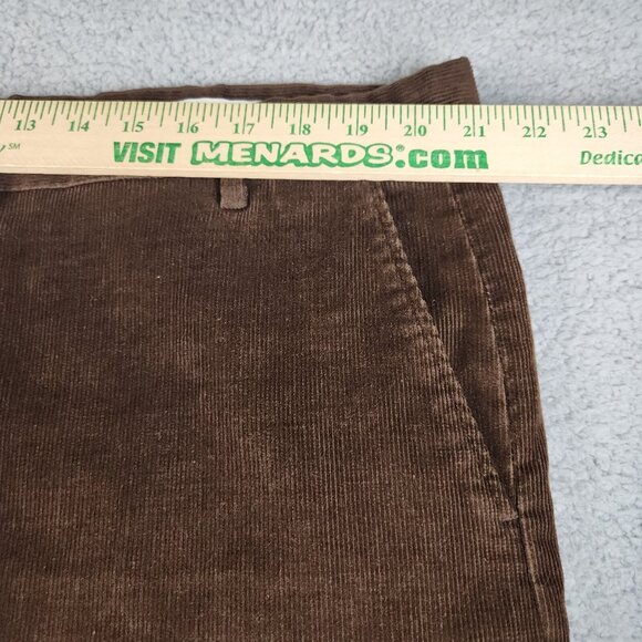 Vintage Corduroy Pants Men's 42x31 Brown Bootcut Tapered Leg COOSA 70's Slacks - Picture 3 of 7